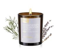 Furry Purr Bougie Jarre Parfumée, Bougie Grande, éliminateur d'odeurs d'animaux domestiques, Cèdre Lavande, Soja Naturelles, jusqu’à 60 heures de Combustio, Cadeaux pour femmes/hommes, 200g