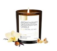 Furry Purr Bougie Jarre Parfumée, Bougie Grande, éliminateur d'odeurs d'animaux domestiques, pop-corn vanille, Soja Naturelles, jusqu’à 60 heures de Combustio, Cadeaux pour femmes/hommes, 200g