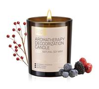 Furry Purr Bougie Jarre Parfumée, Bougie Grande, éliminateur d'odeurs d'animaux domestiques, Rhum aux baies, Soja Naturelles, jusqu’à 60 heures de Combustio, Cadeaux pour femmes/hommes, 200g