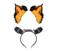 Furry Wolf Cosplay Party Anime COSPLAY Halloween Oreille dynamique Accessoires de jeu de rôle Bal Party Accessoires de jeu de rôle Mouvement interactif Oreilles de chat Chapeaux