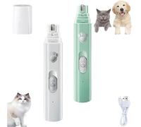 Furrybasics Silent Paw Pro, Furry Basics Paw Trimmer, Furrybasics Pet Electric Clippers, Electric Pet Nail Trimmer, Waterproof & Easy to Clean, Prevents Accidental Nicks (White+Green)