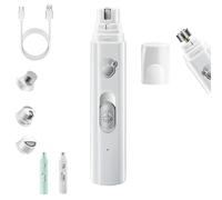 Furrybasics Silent Paw Pro, Furry Basics Paw Trimmer, Low-Noise Dog Nail Trimmer, 2-Speed Cordless & Rechargeable for Easy Grooming, Waterproof & Easy to Clean for Cats and Dogs (White)