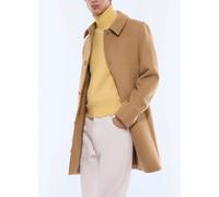 FURSAC - Manteau à col officier en drap de laine - Taille M - Homme Beige