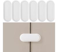 Fursafe&Q Lot de 6 serrures d'armoire étanches aux bébés, serrures de sécurité pour enfants, serrures de tiroir adhésives pour réfrigérateur, four, commode, placard, serrures multi-usages pour meubles
