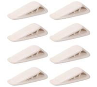 Fursafe&Q Lot de 8 butées de porte en caoutchouc pour bas de porte, cale de porte avec support, butées de porte robustes, protection murale pour la maison, le bureau, l'école et le commerce, butée de