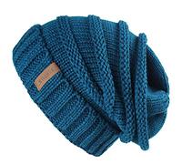 FURTALK Bonnet Tricoté Femme Ample Style de Rue Gros Tricot Chapeaux d'Hiver Classique Doux