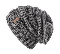 FURTALK Bonnet tricoté Femme Bonnet Ample Style de Rue Gros Tricot Chapeaux d'hiver Classique Doux Bonnet Hiver