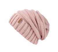FURTALK Bonnet tricoté Femme Bonnet Ample Style de Rue Gros Tricot Chapeaux d'hiver Classique Doux Bonnet Hiver
