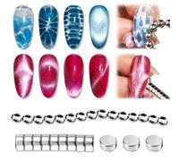 Furtherpretty Petites perles magnétiques de 4 mm pour ongles, pour vernis gel œil de chat, créer des effets de vague de mer et halo, accessoires de manucure, outil de nail art pour salon et