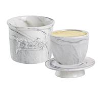 Furtryvl Beurrier français en céramique avec couvercle, boîte de rangement pour comptoir de cuisine, table, fête, vacances, brunch, repas de famille, pique-nique