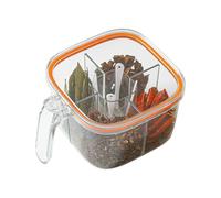 Furtryvl Boîte de rangement d'assaisonnement | Support pour condiments avec poignée - Boîte de rangement multi-grille pour condiments pour la maison, la cuisine, les condiments pour le stockage du sel