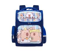 Furtryvl Capybara Sac à dos 5-12 ans pour la rentrée scolaire 30 x 16 x 39 cm Sac à dos Capybara imperméable Sac d'école décontracté pour enfants, filles, garçons, maternelle, shopping, camping