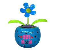 Furtryvl Décoration florale pour tableau de bord | Décoration solaire en forme de fleur tremblante - Fleur à secouer automatiquement pour fenêtre de maison