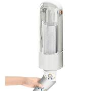 Furtryvl Distributeur de tasse pour refroidisseur d'eau, support de bouteille de fête, distributeur de tasse de refroidisseur d'eau, support mural avec bouchon rabattable pour la maison et l'hôpital