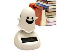 Furtryvl Figurines solaires d'Halloween | Tableau de bord de voiture à énergie solaire - Fantôme dansant - Ne se décolore pas - Figurines de danse solaire pour tableau de bord de voiture, chambre à