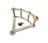 Furtryvl Perchoir balançoire pour oiseaux, roue pivotante en forme de bateau pirate | Jouet d'escalade pour cage à oiseaux, perchoirs pour la remise en forme physique pour chambre à coucher, balcon