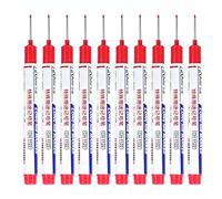 Furtryvl Stylos de construction - Stylo de marquage étanche en métal - Marqueur de trou profond à tête longue, marqueurs métalliques, marqueurs de peinture de construction, marquage profond pour le