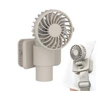 Furtryvl Ventilateur portable à clip - Ventilateur portable avec clip pour parapluie - Électronique de charge USB, solution réglable à 3 vitesses de vent pour bureau d'ordinateur, tente, poussette