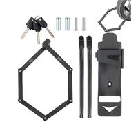 Furtryvl Verrou de sécurité avec support de montage et 3 clés | Antivol pour équipement extérieur, scooter, clôture, portail