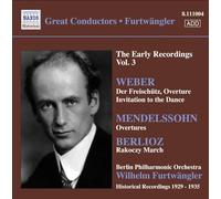 Wilhelm Furtwangler – Les enregistrements de jeunesse Vol. 3 – CD – Import – NAXOS