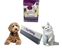 Furviking Épilateur d'animaux | Outil de nettoyage et de détail réutilisable pour enlever les poils de chien et de chat| Nettoie facilement les poils d'animaux de votre maison,lit,vêtements et voiture