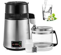 Furvveerr 4L Machine à Eau Distillée 750 W Pure Water Distiller Température Réglable Distillateur d'eau Purificateur d'eau Filtre Médical Ménage Dentisterie Distillateur 220V