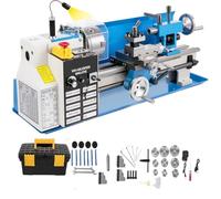Furvveerr Tour à Métaux Haute Précision 18x36cm/Amélioré, Mini Tour en Métal, 50-2500tr/min à Vitesse Variable Pour Machines de Travail Des Métaux(18x36cm/Amélioré)