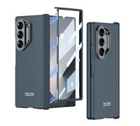 Furwabo Coque pour Samsung Galaxy Z Fold 6 avec Protection à Charnière Magnétique et Protecteur D'écran Intégré, Luxe Fine et Rigide en PC Antichoc et Anti-Rayures Housse pour Samsung Z Fold 6 (Vert)
