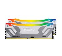 Kingston FURY Renegade RGB - DDR5 - module - 24 Go - DIMM 288 broches - 8800 MT/s / PC5-70400 - CL42 - 1.4 V - mémoire non tamponnée chronométrée - on-die ECC - blanc et argent