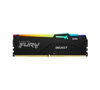 Kingston FURY Beast RGB - DDR5 - kit - 32 Go: 2 x 16 Go - DIMM 288 broches - 5600 MHz / PC5-44800 - CL40 - 1.25 V - mémoire sans tampon - on-die ECC