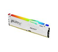 Kingston Barrette mémoire DDR5 FURY Beast RGB 32 Go 5600 MHz CL36 Blanche