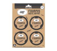 FURY Boîtes Appât Anti-Fourmis x4 - Tue Fourmis et Détruit la Colonie - Action par Ingestion et Contact - Sans Odeur - Éradication Complète du Nid - Usage Intérieur et Extérieur