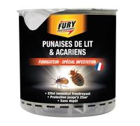 FURY - Fumigateur punaises de lit & acariens - Diffuseur spécial infestation - Effet immédiat - Protection jusqu'à 25m² - Sans gaz propulseur - Sans traces - Fabrication Française