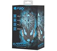 Fury Gladiator - Souris de jeu USB, 3200 dpi, accélération 8G, optique, rétroéclairée, légère