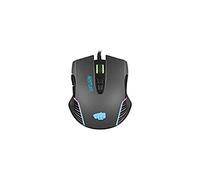 FURY Hustler Souris Gaming USB 6400 DPI 7 Boutons Optique Rétroéclairage RGB Légère avec Mémoire Noir