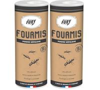 FURY - Poudre fourmis & rampants - Répulsive - Action rapide & rémanente - Base de géraniol & pyrèthre - 150ml - Fabrication française (Lot de 2)