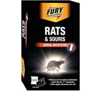 BolDair FURY – Sachets anti-rats et souris, pré-dosés, actif dès 1ères ingestions – 7x20g