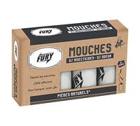 FURY - Rubans attrape mouches - Ecologique à la glu - 100% efficace - Sans odeur - 4 pièges - Fabrication Française