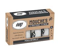 FURY RUBANS ATTRAPE-MOUCHES ÉCOLOGIQUES À LA GLU x 4 rubans