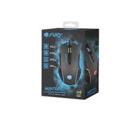 Fury Souris de jeu Fury Hustler filaire, 500-6400 DPI, noire