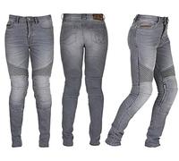 Furygan 6325-9 Jean Lady Purdey Grey 44 Pants, Gris, Femmes