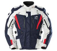 Furygan Apalaches Evo Blouson textile de moto, blanc-rouge-bleu, taille L pour homme
