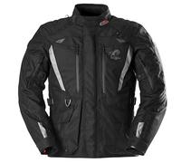 Furygan Apalaches Evo - Veste Moto Homme Toutes Saisons - Imperméable, Respirante - Protections D3O - Doublure Thermique Amovible - 12 Poches, Noir-Gris, 3XL