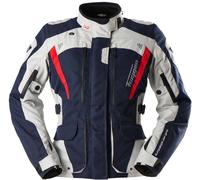 Furygan Apalaches Evo Veste textile de moto pour femmes, bleu/blanc/rouge, Taille L
