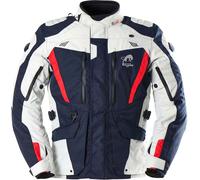 Furygan Apalaches Evo, veste textile imperméable 5XL Bleu Foncé/Gris Clair/Rouge Bleu Foncé/Gris Clair/Rouge
