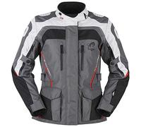 Furygan APALACHES Lady Veste, Noir-Gris-Rouge, 4XL Girl's