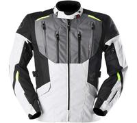 Furygan Brooks Blouson textile de moto, noir-gris-blanc-jaune, taille L