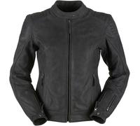 Furygan Debbie Veste en cuir de moto pour dames, noir, taille L pour femmes