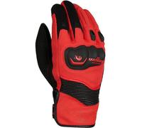 Furygan Dust D3O Gants de moto, noir/rouge, Taille 2XL