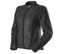Furygan Elena, veste en cuir pour femmes S Noir Noir